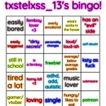 txstelxss_13's bingo! template