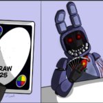 withered bonnie uno draw 25 meme
