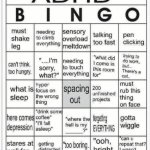 ADHD bingo meme