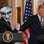 Trump with Alien