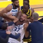 Draymond Green puts Rudy Gobert in a chokehold