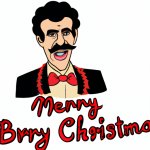 Borat wishing Merry Christmas