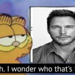 get ready for summer | image tagged in garfield looking at the sign,chris pratt,garfield,movie | made w/ Imgflip meme maker