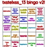 txstelxss_13 bingo v2!! meme