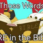 those words ARE in the bible