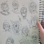 I made some characters based off of songs on my playlist