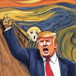 Donald Trump crazy senile dementia scream nuts insane