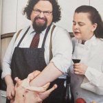 Chef stuffing turkey | THE GRIN TELLS YOU MORE 
ABOUT HIS PERSONAL LIFE; THAN YOU WANTED TO KNOW | image tagged in chef stuffing turkey | made w/ Imgflip meme maker