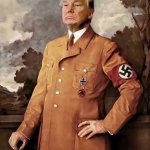 Trump in Nazi uniform, dreaming of 2025. Fascist tyranny