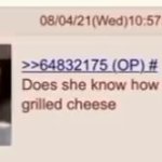 does she know how to make a grilled cheese