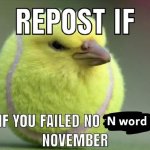 Repost if n word