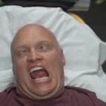 Crazy faced bald guy meme