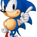 Sonic The Hedgehog | W SO BIG; CLASSIC SONIC WAS PROUD | image tagged in sonic the hedgehog | made w/ Imgflip meme maker
