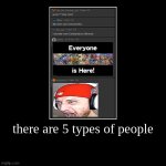 there are 5 types of people |