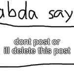 Don’t post delete