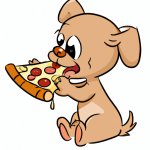 Rat eating pizza