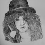 Slash drawing (Guns 'N' Roses) meme