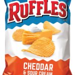 Ruffles Cheddar and Sour Cream Potato Chips/Snacks, 2.375 oz - P