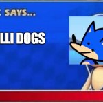 Something About Sonic the Hedgehog Says Chilli Dogs | CHILLI DOGS | image tagged in sonic says | made w/ Imgflip meme maker