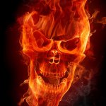 Flaming Skull