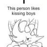 This person likes kissing boys template