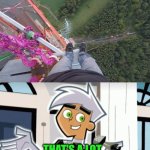 Watching nightmarefuel | image tagged in danny phantom,damage,lattice climbing,template,meme,tower | made w/ Imgflip meme maker