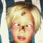 roaches on kids face