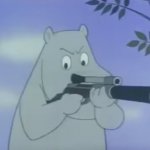 Moomin with a gun