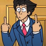 flip the bird phoenix wright