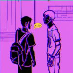 Two boys conversation