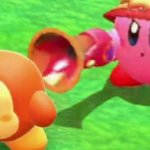 Kirby point Waddle Dee with Gun
