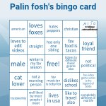 Palin Fosh's bingo card meme