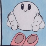 Kirby with feet