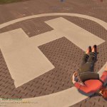 Scout dead on a helipad
