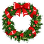 Transparent Christmas Wreath