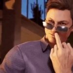Johnny Cage Middle Finger GIF Template