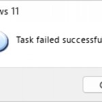 Task failed successfully modern