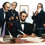 Abraham Lincoln signing