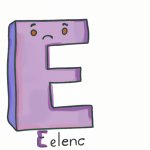 the letter e but very sad