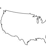 Blank U.S.A. Map