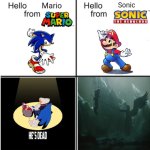 Hello mario hello sonic