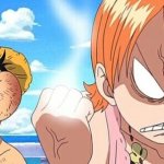 Nami Punches Luffy meme