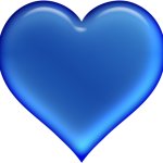 Blue Heart template