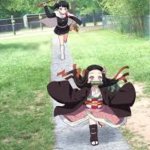 Nezuko meme | GET THE HELL OVER HERE RIAS; AHHHHHHHHHHHHHHHHHHHHHHHH | image tagged in nezuko meme | made w/ Imgflip meme maker