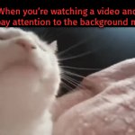 It’s better if the song name is in the description or comments so u can get the full version! :D | When you’re watching a video and you pay attention to the background music: | image tagged in gifs,fun,funny,memes,cats,relatable | made w/ Imgflip video-to-gif maker