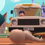 Trevor's Bus from Fireman Sam in SMG4