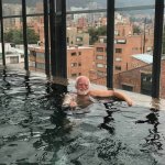 Harold in pool