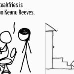 ? | Barry Steakfries is just Australian Keanu Reeves. | image tagged in disagreement | made w/ Imgflip meme maker