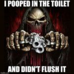 i pooped in the toilet and didn't flush it