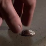 Frank Drebin finding lucky coin GIF Template